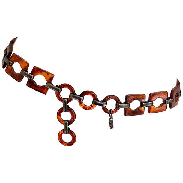 Vintage Yves Saint Laurent 1970s Tortoise Shell 70s YSL Belt or ...