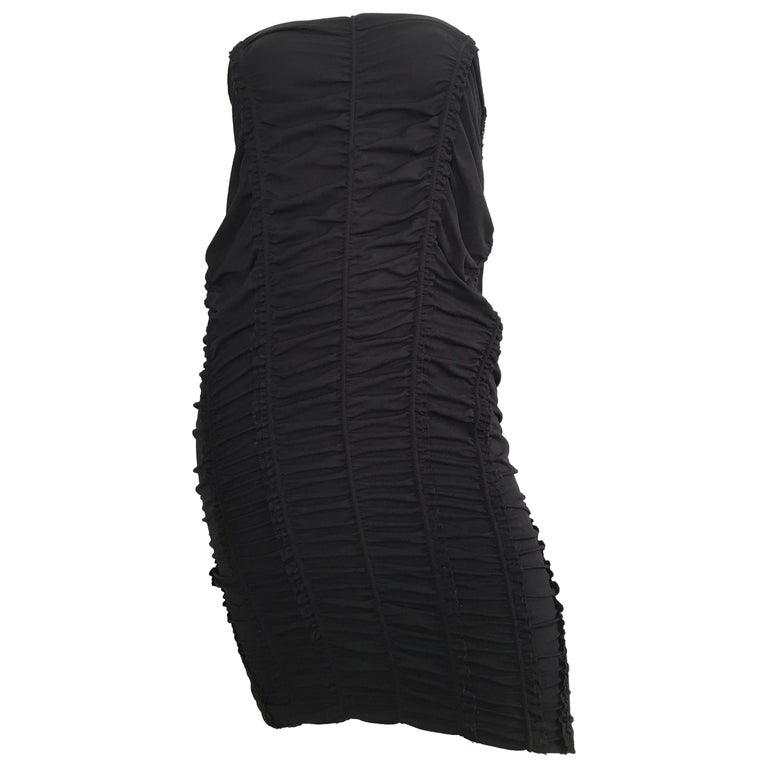 Donna Karan Black Parachute Dress Size 6. For Sale at 1stDibs