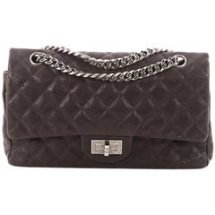 Chanel 2.55 Reissue Double Flap Bag with Mini Pochette - black at 1stDibs