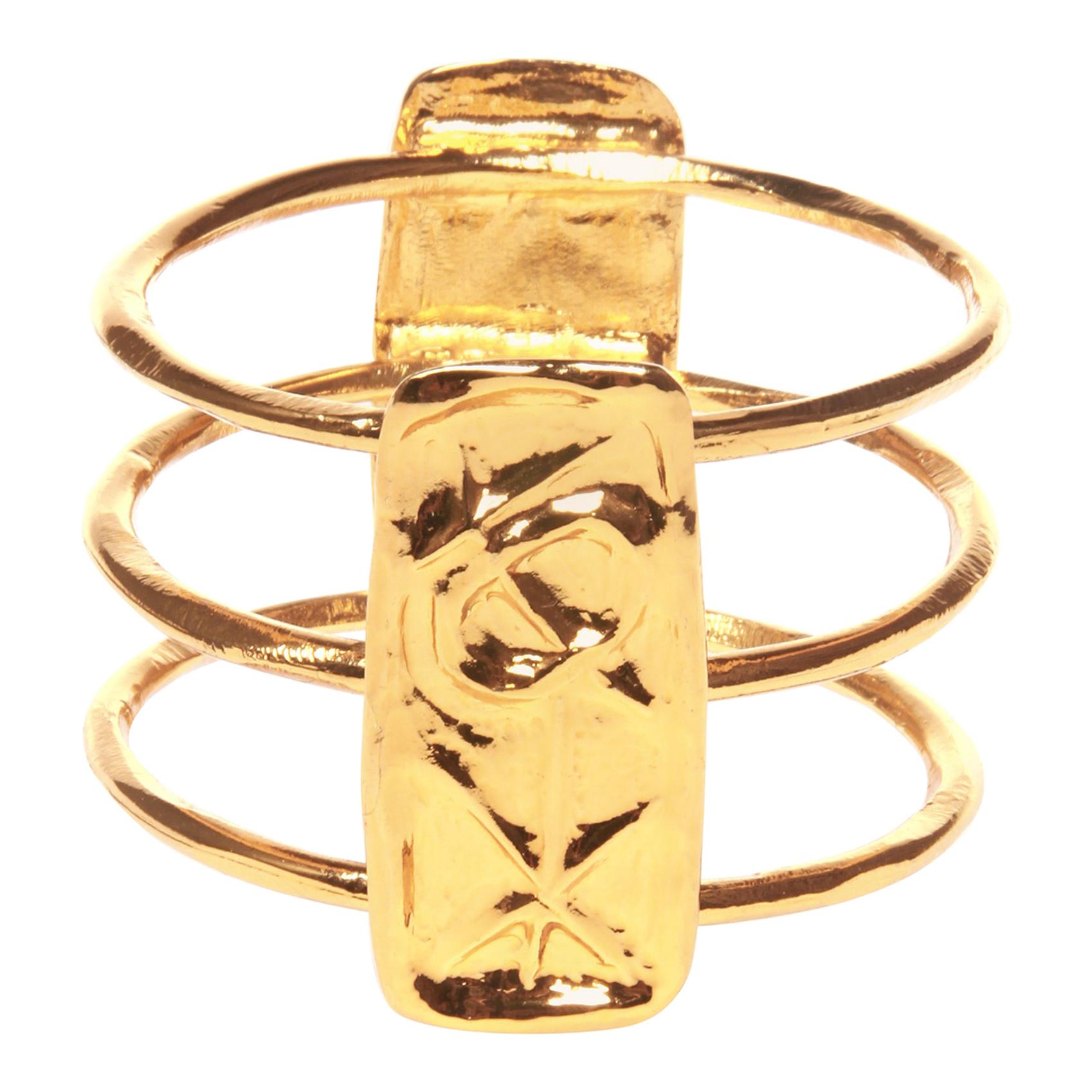 Christian lacroix gold bracelet For Sale