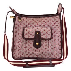 Louis Vuitton Besace Mary Kate Red Monogram Mini Canvas Shoulder Bag