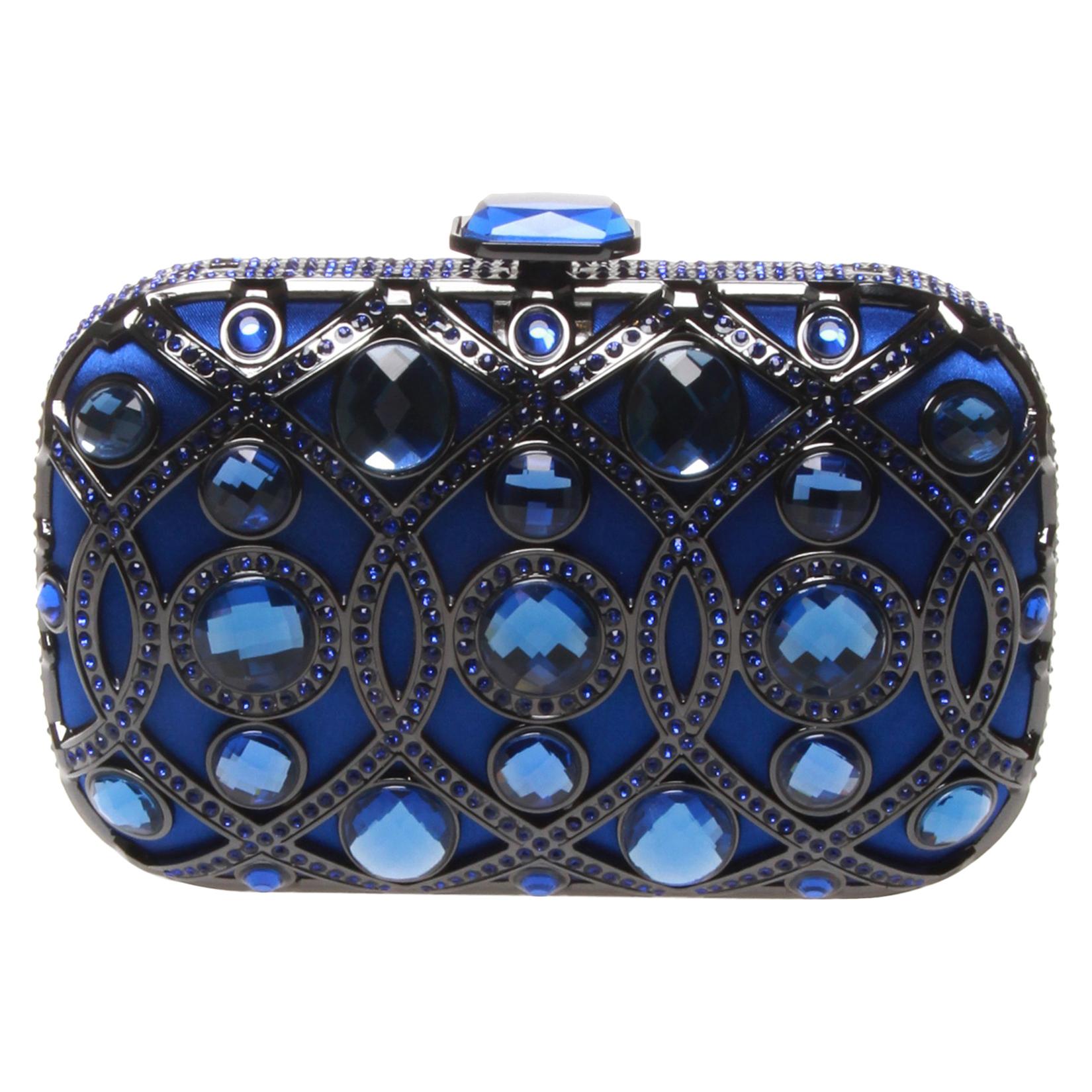 Anna Cecere Italian designed Lustrino Jewel clutch For Sale