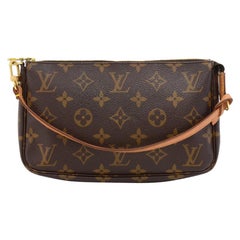 Louis Vuitton Pochette Accessoires Monogram Canvas Hand Bag