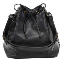 Louis Vuitton Petit Noe Black Epi Leather Shoulder Bag