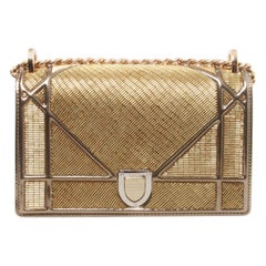 Dior Cruise 2016 Gold Embellished Diorama Bag