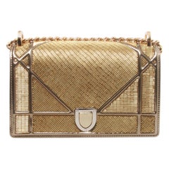 Dior Cruise 2016 Gold Embellished Diorama Bag 