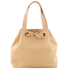 Chanel Vintage CC Drawstring Shoulder Bag Caviar Medium