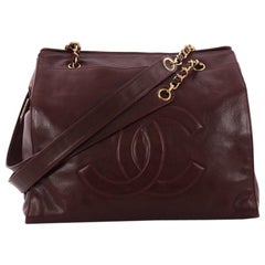 Chanel Vintage CC Lambskin XL Chain Tote