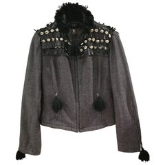 Moschino JEANS - Veste à franges en coquillages