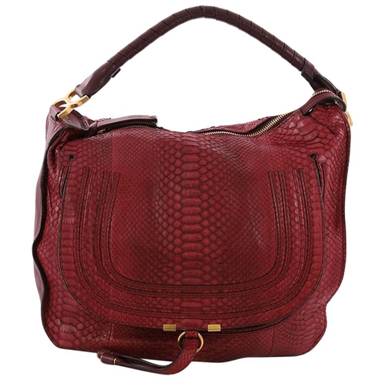 Chloe Marcie Hobo Python Large