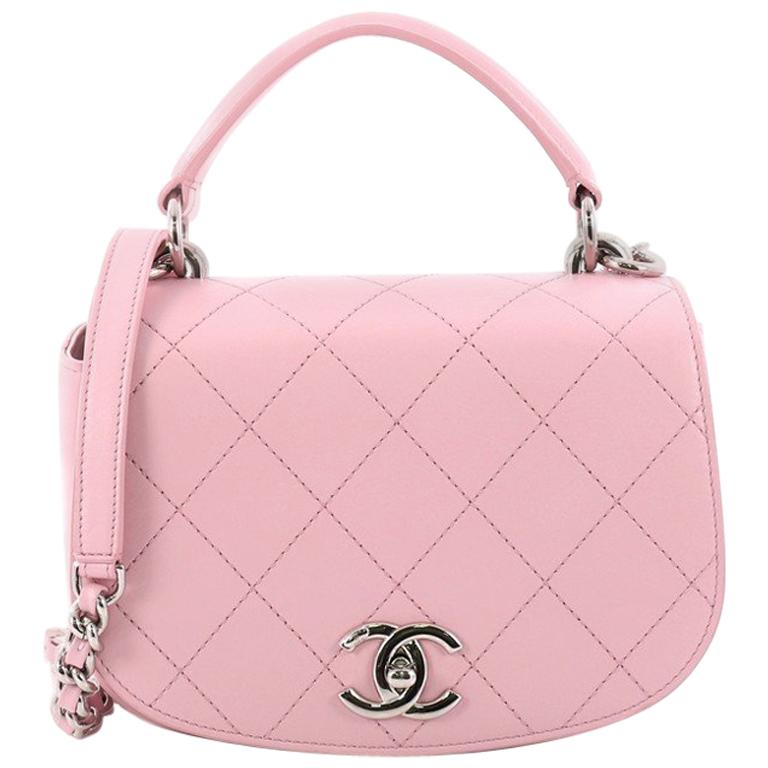 Chanel Ring My Bag Top Handle Quilted Calfskin Small