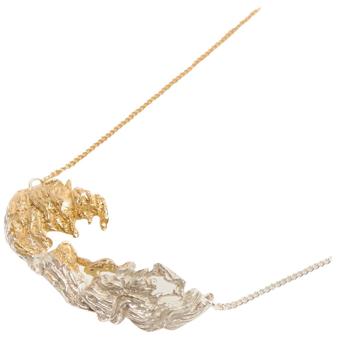 Loveness Lee - Irmak - Gold and Silver Necklace For Sale