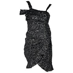 Black Isabel Marant Sequined Silk Organza Mini Dress