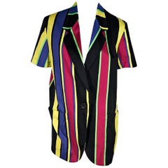 Multicolor Vintage Genny Striped Cotton Jacket