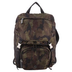 Used Prada Camouflage Backpack Tessuto Large