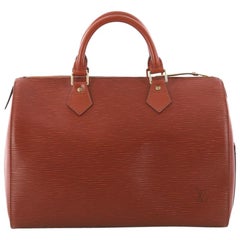 Louis Vuitton Speedy Handbag Epi Leather 30