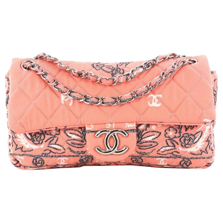 Chanel Paris-Dallas Bandana Flap Bag Quilted Canvas Medium |  