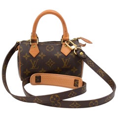 Vintage Louis Vuitton Mini Speedy Sac HL Monogram Canvas Hand Bag + Strap