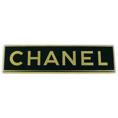 Chanel Vintage Arthus Bertrand Paris Rectangular Brooch