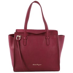 Salvatore Ferragamo Amy Tote Pebbled Leather Medium