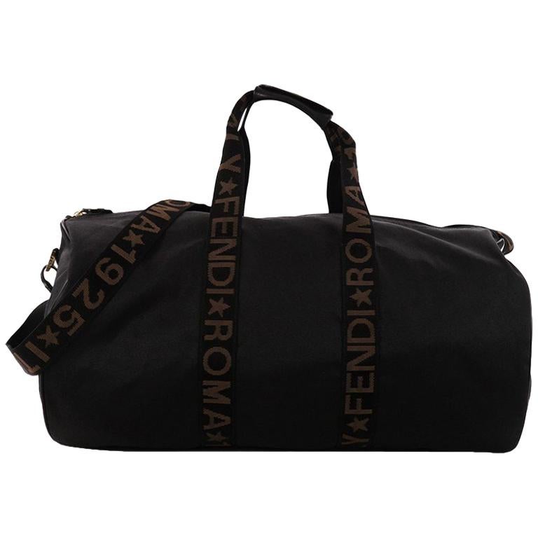 Fendi Vintage Logo Duffle Bag Nylon Large