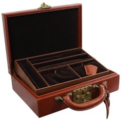 rare Louis Vuitton Brown Epi leather Vintage Jewelry Case / Trunk
