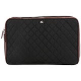 Chanel Laptop Sleeve Quilted Nylon Blue 79783306