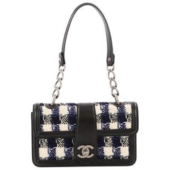 Chanel Aged Chain CC Top Handle Flap Bag Tweed Small Chanel Aged Chain CC Top Handle Flap Bag Tweed Small