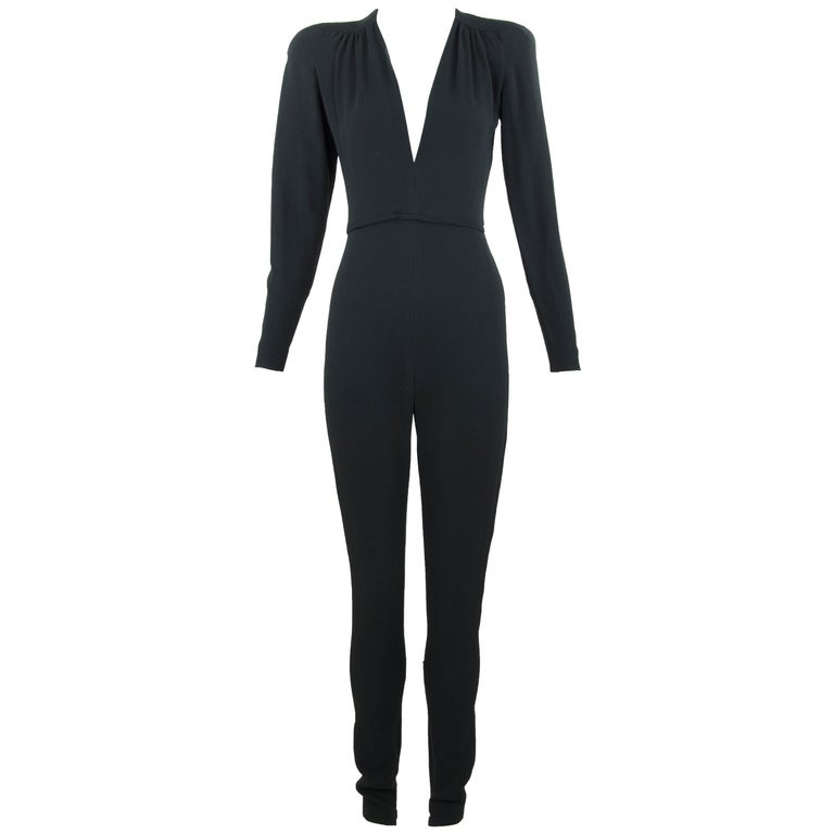 Stella McCartney Black Long Sleeve Jumpsuit -IT 40 For Sale at 1stDibs ...