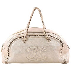 Chanel Luxe Ligne Bowler Bag Leather Large