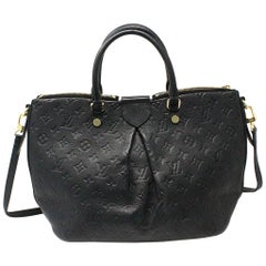 Louis Vuitton Mazarine MM Empriente Noir Black Crossbody Leather Handbag Purse