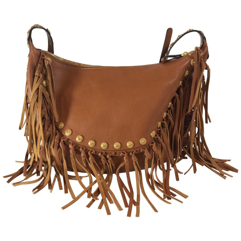 Nightfall Fringe Studded Hobo Bag main image 1