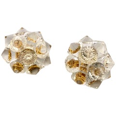 Vintage Architectural Lucite Statement Earrings