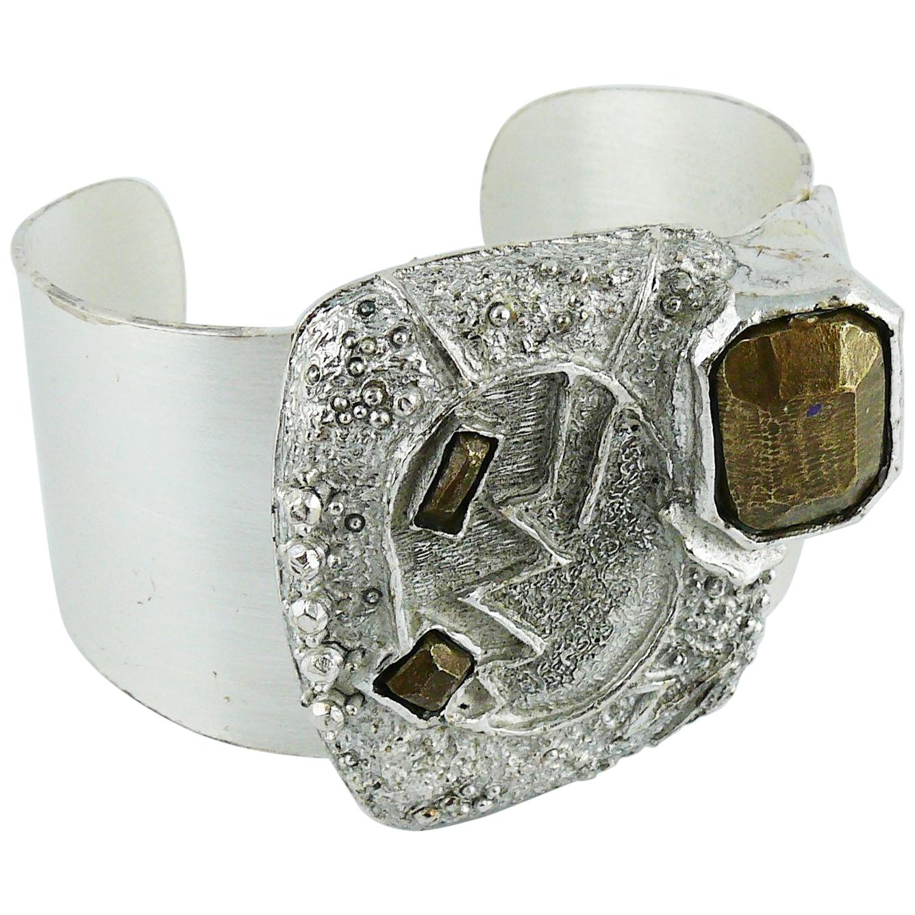 Christian Lacroix Vintage Arty Cuff Bracelet For Sale