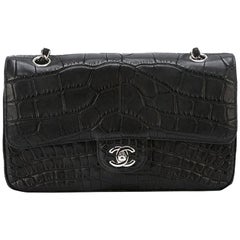 Chanel Black Crocodile 2.55 Shoulder Bag