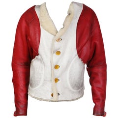 Retro Vivienne Westwood World's End Shearling Jacket, circa 1980s / 1990s