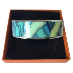 Hermes Wide Enamel Bangle