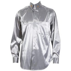 Vivienne Westwood Metallic Silver Button Up Shirt