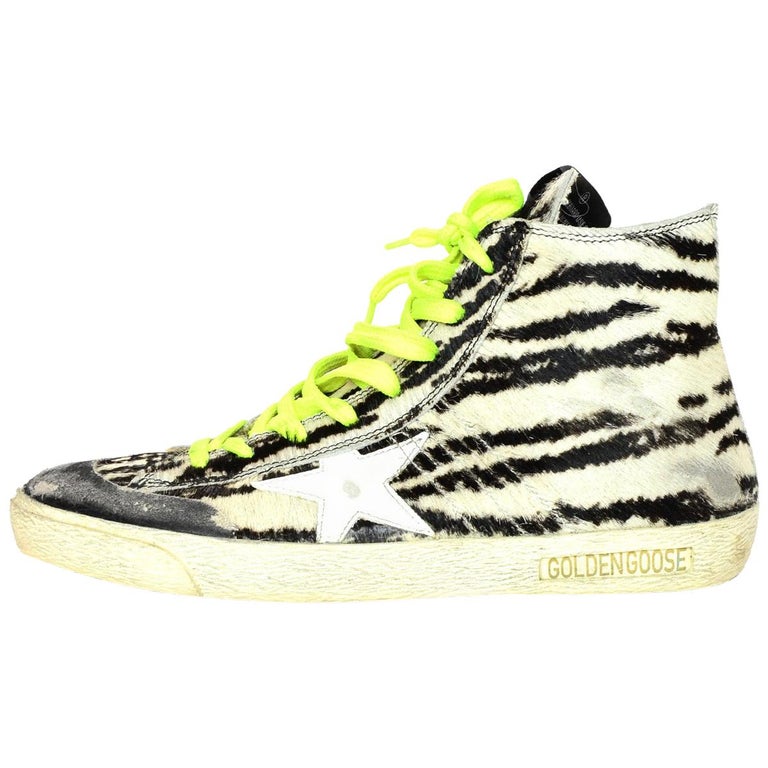 Golden Goose Deluxe Brand GGDB Pony Hair High Top Francy Sneakers Sz 38 For  Sale at 1stDibs | ggdb francy, ggdb high top sneakers, golden goose francy  38