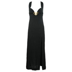 Christian Lacroix Black Dress with Gold Hardware - Size FR 38