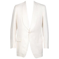 Jack Taylor White Silk Jacquard Custom Evening Jacket