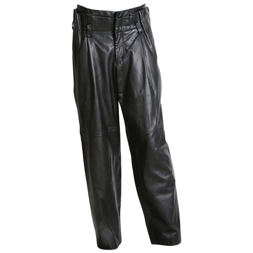 Issey Miyake Leather Pants circa 1980s/1990s at 1stDibs | 1980s leather ...