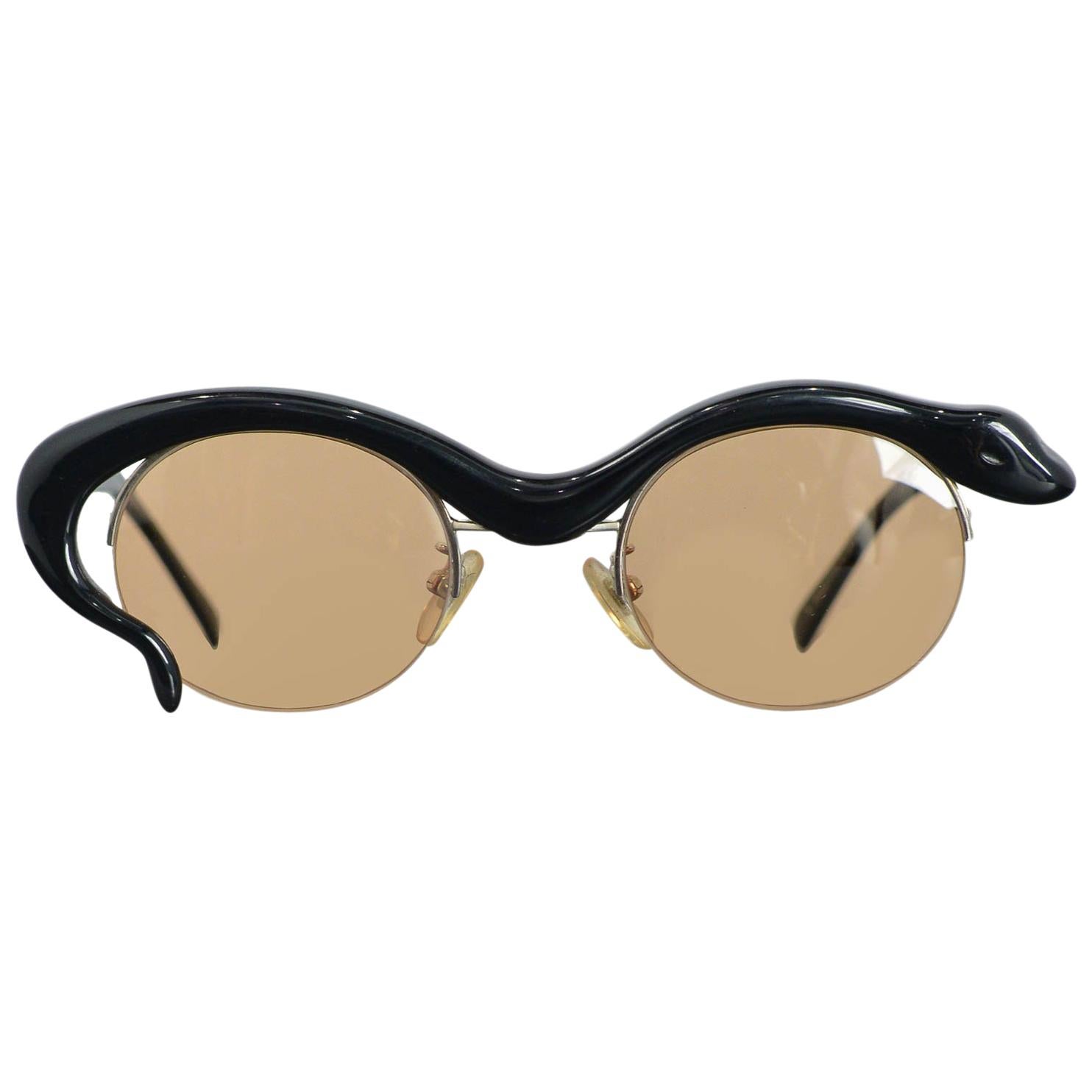 Yohji Yamamoto Snake Sunglasses, 1980s 