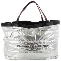 Chanel Airlines Reversible Tote Terry Cloth Large
