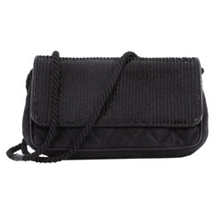 Chanel Vintage Flap Shoulder Bag Sequin Embellished Satin Small
