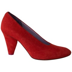 Celine Suede round -toe Pump 361/2