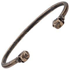 Bronze Ossa Skull Cuff Bracelet
