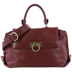 Salvatore Ferragamo Sofia Satchel Smooth Leather Medium