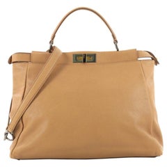 Fendi Peekaboo Handbag Leather Large