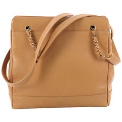 Chanel Vintage Zipped Chain Tote Caviar Medium